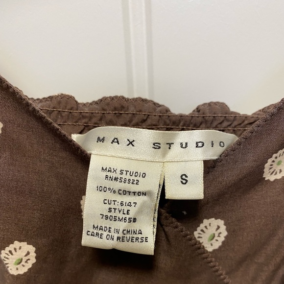 Max Studio Summer Strap Dress with Waist Tie - Picture 4 of 5